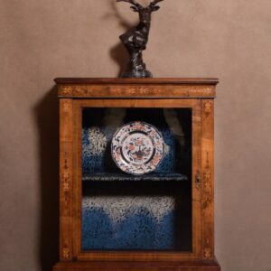 Victorian Marquetry Inlaid Walnut Pier Cabinet SAI1404 Antique Furniture