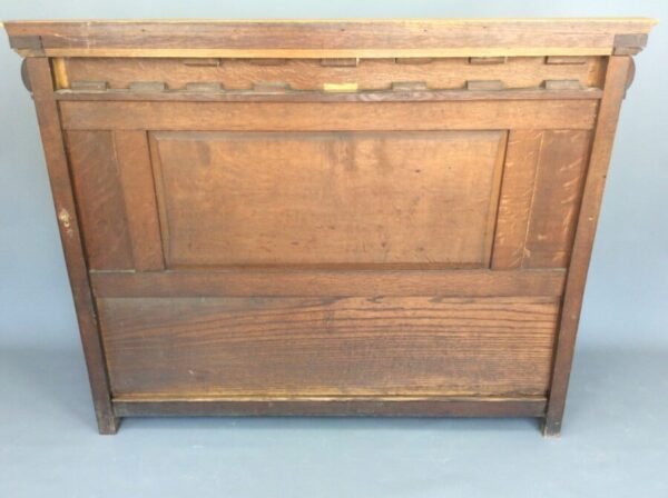 Oak Box Settle / Hall Seat c1880 Box Settle Antique Benches 9