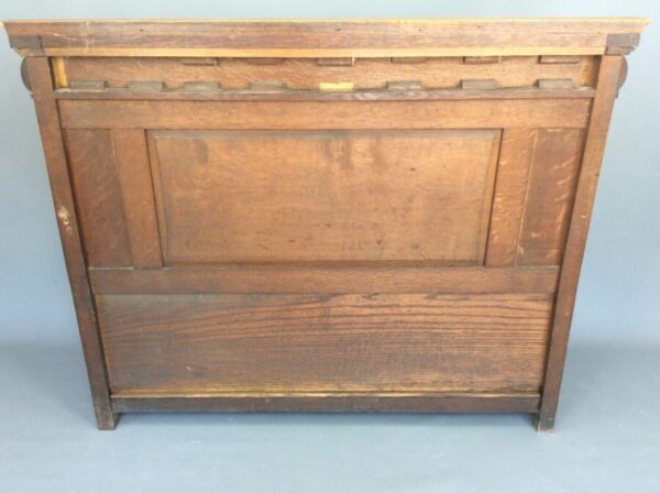 Oak Box Settle / Hall Seat c1880 - Image 7