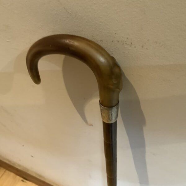 Elegant Gentleman’s walking stick sword stick with silver collar - Image 9