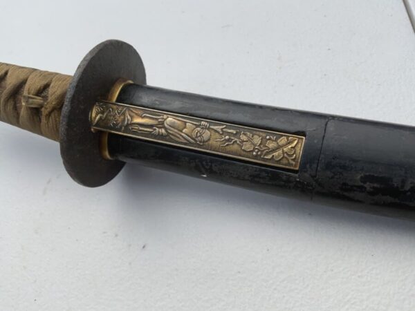 Samurai Wakizashi 18th century signed blade Antique Swords 6