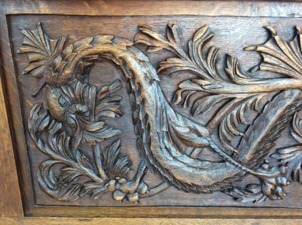 Oak Box Settle / Hall Seat c1880 - Image 3