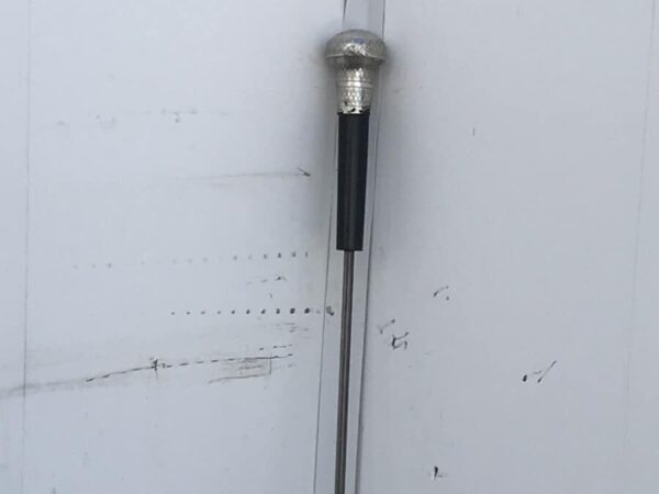 Proper Gent’s walking stick sword stick with silver hallmarked top - Image 10
