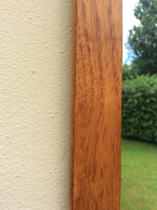 Mid Century Danish Teak Framed Wall Mirror - Image 3