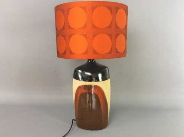 Mid Century Large Tremaen Cornish Studio Pottery Lamp lighting Antique Lighting 3