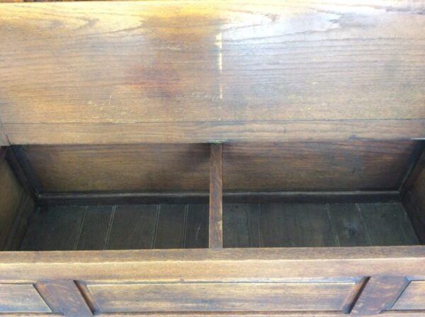 Oak Box Settle / Hall Seat c1880 Box Settle Antique Benches 8