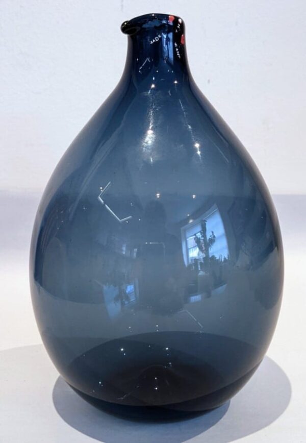 Blue Bird Bottle Vase
