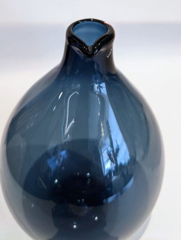 Blue Bird Bottle Vase - Image 2
