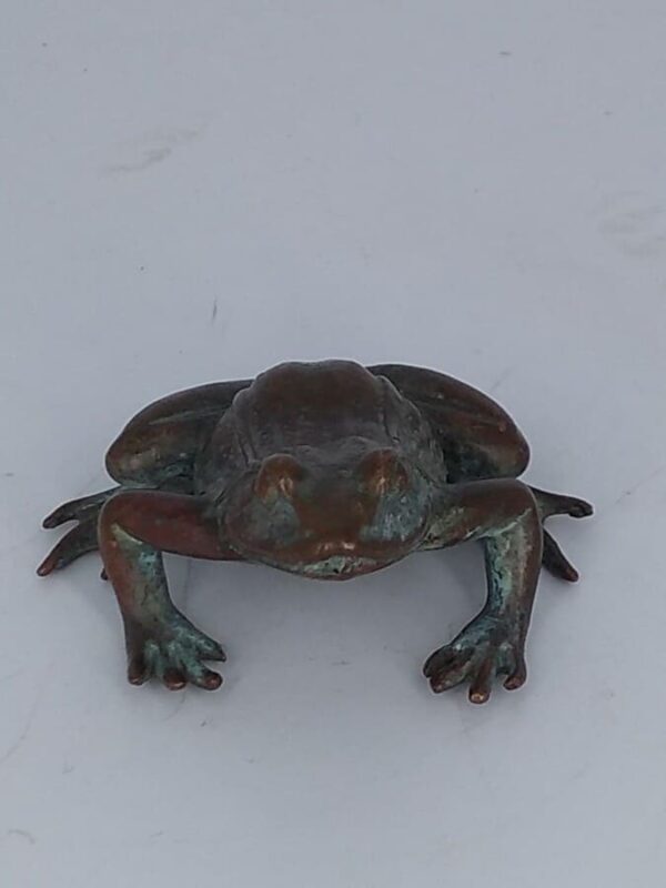 Bronze Frog Sculpture - Image 3