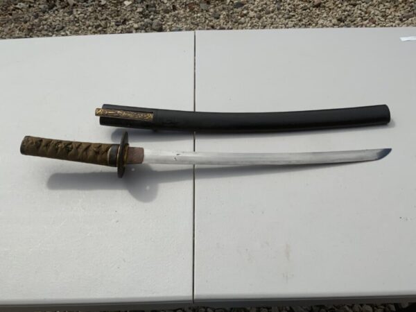 Samurai Wakizashi 18th century signed blade Antique Swords 12