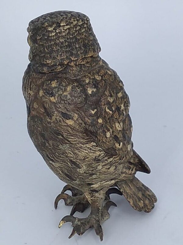 Cold Painted Bronze Owl Animal sculpture Miscellaneous 7