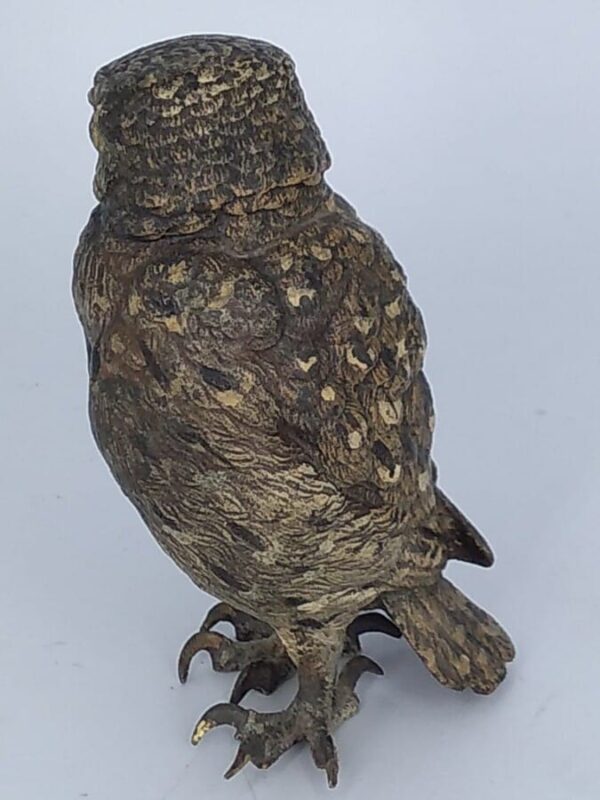 Cold Painted Bronze Owl - Image 5