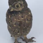 Cold Painted Bronze Owl Animal sculpture Miscellaneous