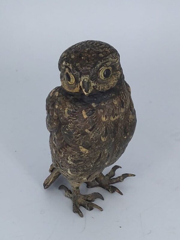 Cold Painted Bronze Owl Animal sculpture Miscellaneous 4