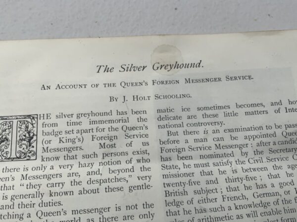 The Silver Greyhound The Queens F.M.S - Image 3