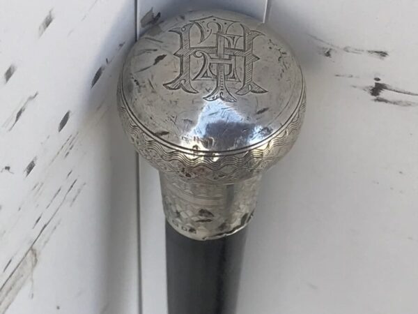 Proper Gent’s walking stick sword stick with silver hallmarked top - Image 6