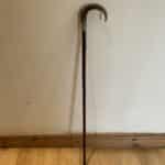 Elegant Gentleman’s walking stick sword stick with silver collar Miscellaneous