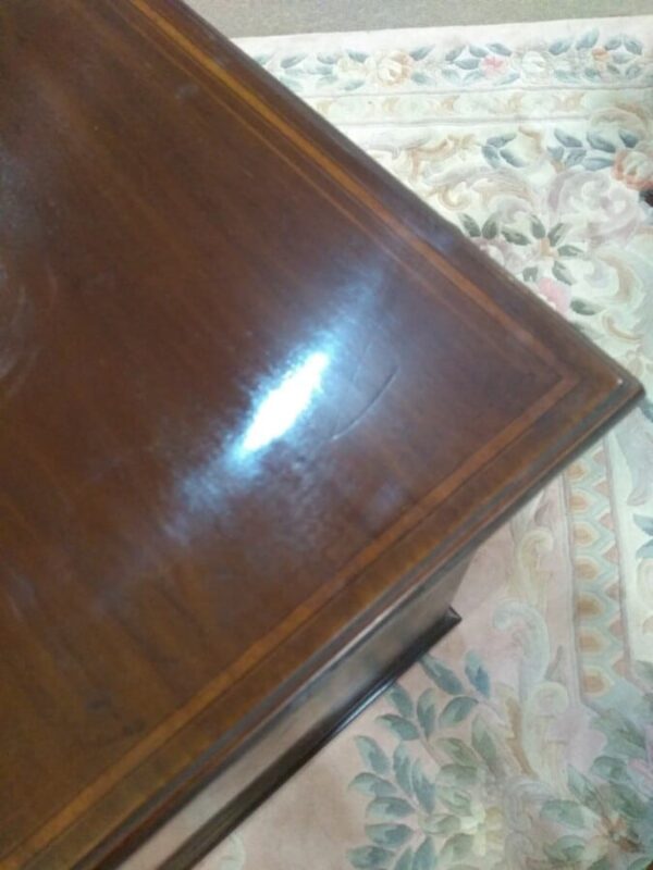 Heal's of London Inlaid Mahogany Desk / Dressing Table - Image 7