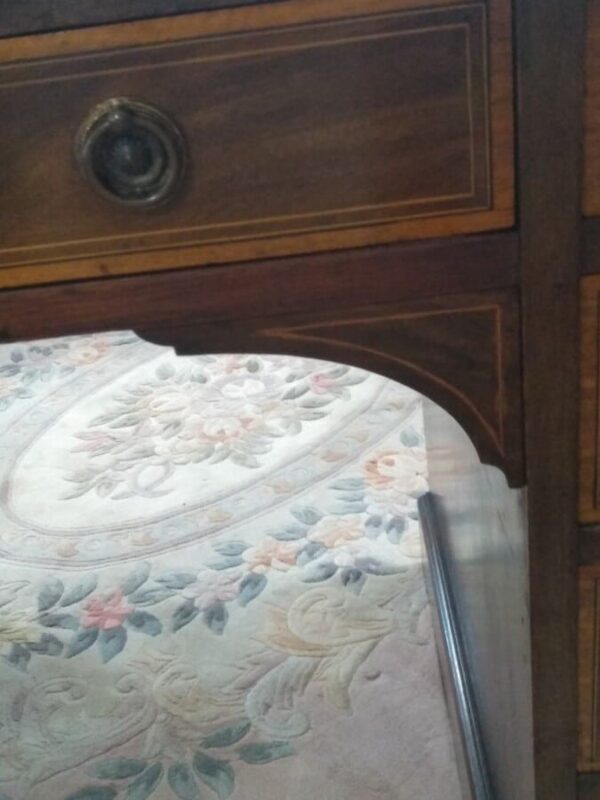 Heal's of London Inlaid Mahogany Desk / Dressing Table - Image 4