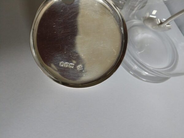 Rare PAIR Hukin & Heath Christopher Dresser 1899 STERLING London Condiment Jars Antique Silver Antique Silver 5