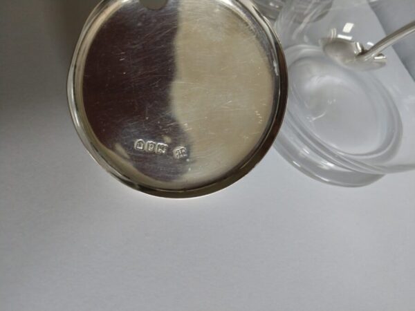 Rare PAIR Hukin & Heath Christopher Dresser 1899 STERLING London Condiment Jars - Image 3