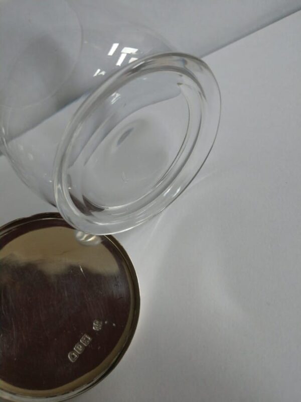 Rare PAIR Hukin & Heath Christopher Dresser 1899 STERLING London Condiment Jars - Image 4