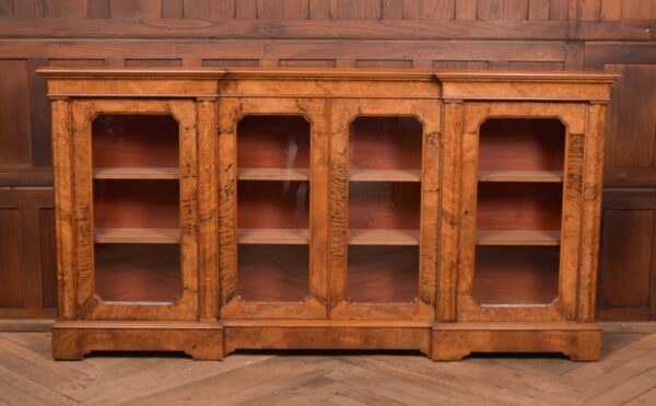 Victorian Walnut Breakfront Bookcase SAI2752 Antique Bookcases 18