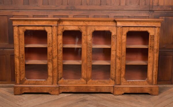 Victorian Walnut Breakfront Bookcase SAI2752 - Image 17