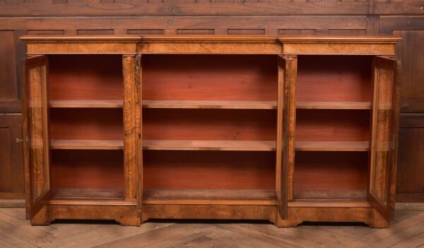 Victorian Walnut Breakfront Bookcase SAI2752 - Image 15