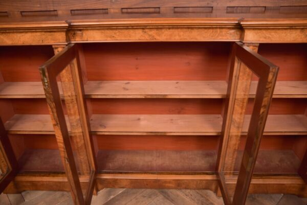 Victorian Walnut Breakfront Bookcase SAI2752 Antique Bookcases 16