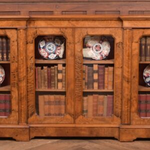 Victorian Walnut Breakfront Bookcase SAI2752 Antique Bookcases