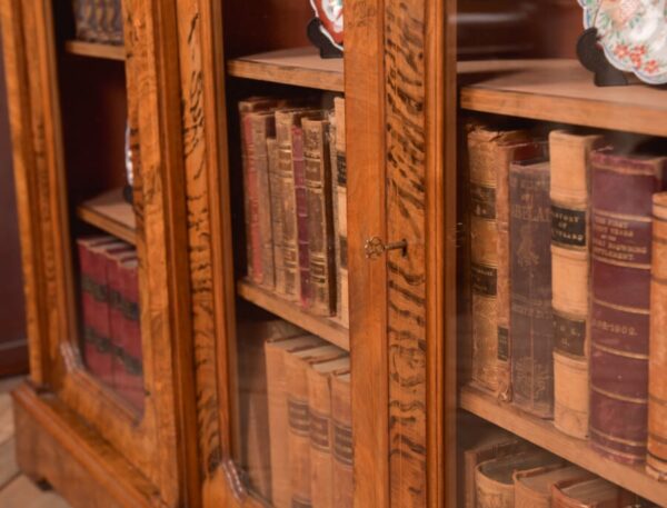 Victorian Walnut Breakfront Bookcase SAI2752 - Image 4