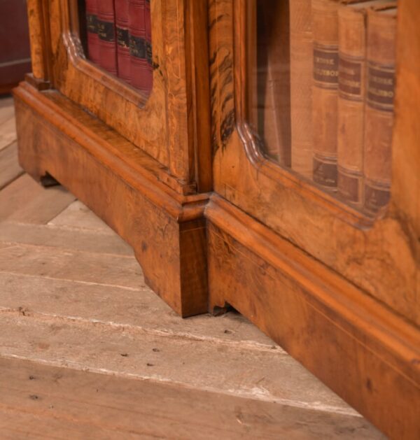 Victorian Walnut Breakfront Bookcase SAI2752 - Image 8