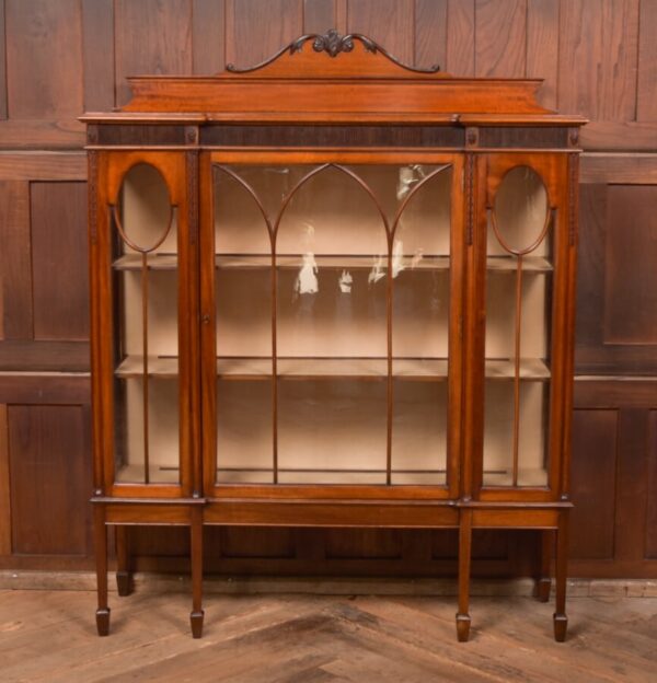 Edwardian Mahogany Display Cabinet SAI2737 Antique Cabinets 4