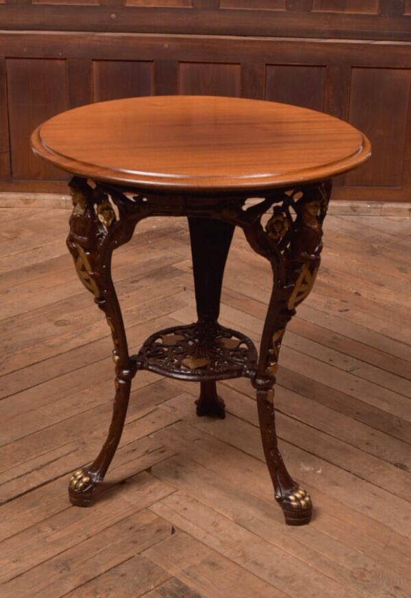 Gaskell Chambers Cast Iron Pub Table SAI2767 Gaskell Chambers Antique Furniture 3