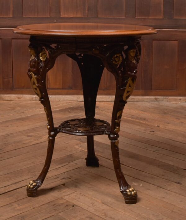 Gaskell Chambers Cast Iron Pub Table SAI2767 Gaskell Chambers Antique Furniture 4
