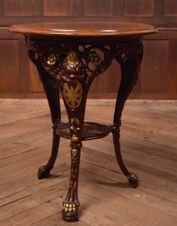 Gaskell Chambers Cast Iron Pub Table SAI2767 Gaskell Chambers Antique Furniture 7