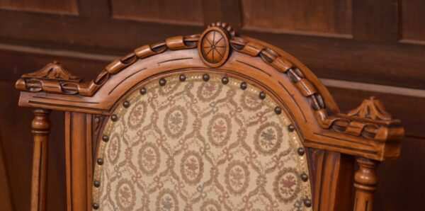Victorian Walnut Nursing / Bedroom Chair SAI2768 - Image 2