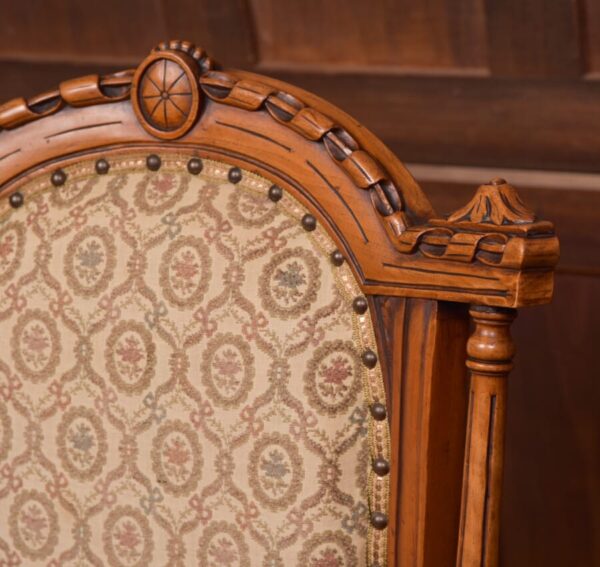 Victorian Walnut Nursing / Bedroom Chair SAI2768 - Image 3