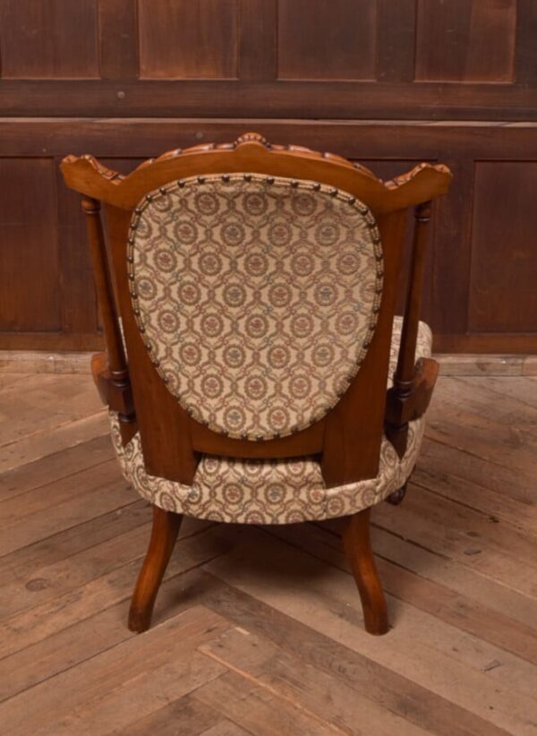 Victorian Walnut Nursing / Bedroom Chair SAI2768 Antique Chairs 13