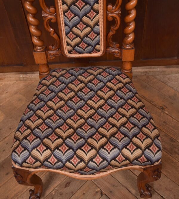 Victorian Walnut Occasional Chair SAI2771 Antique Chairs 6