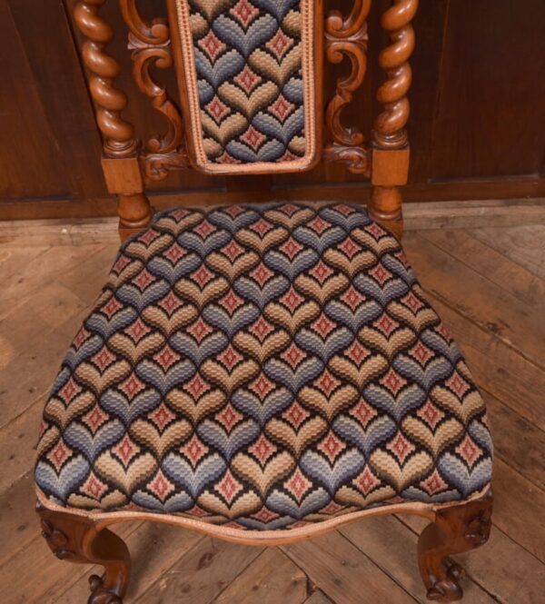 Victorian Walnut Occasional Chair SAI2771 - Image 4