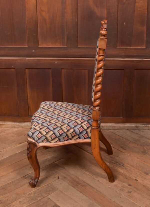 Victorian Walnut Occasional Chair SAI2771 - Image 9