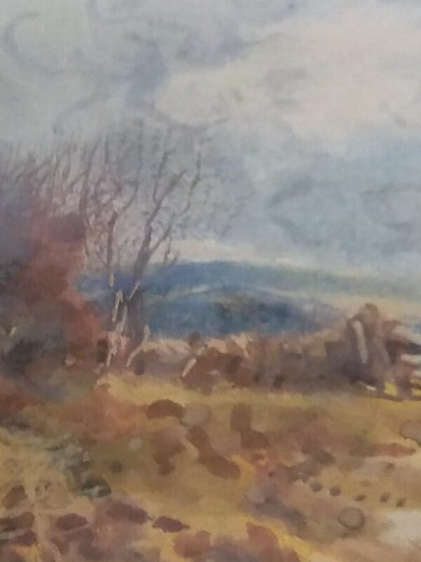 On a Country Track - Watercolour - Image 2