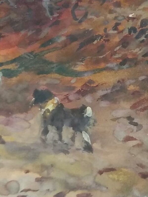 On a Country Track - Watercolour - Image 7