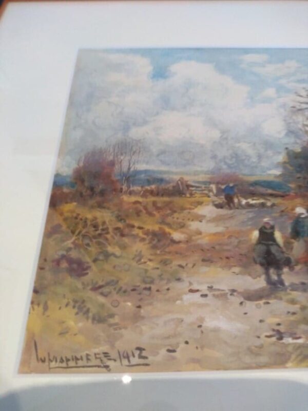 On a Country Track - Watercolour - Image 4