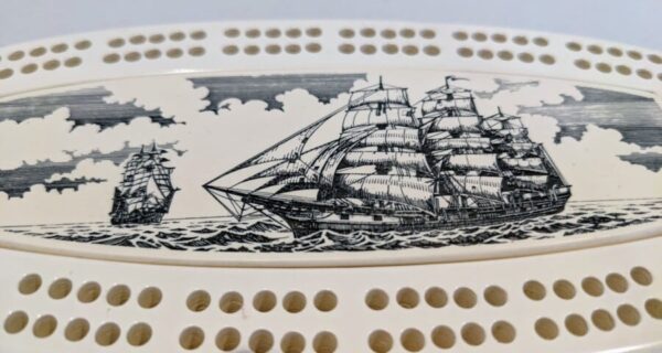 Scrimshaw effect Cribbage Board - Image 2