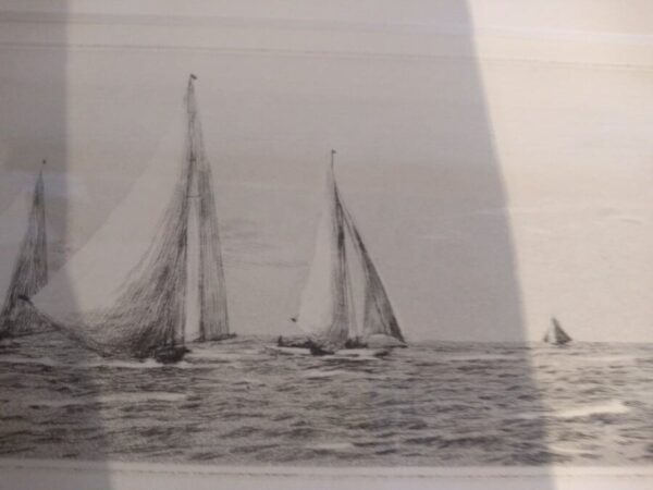 Yacht Racing in the Solent art Antique Art 8