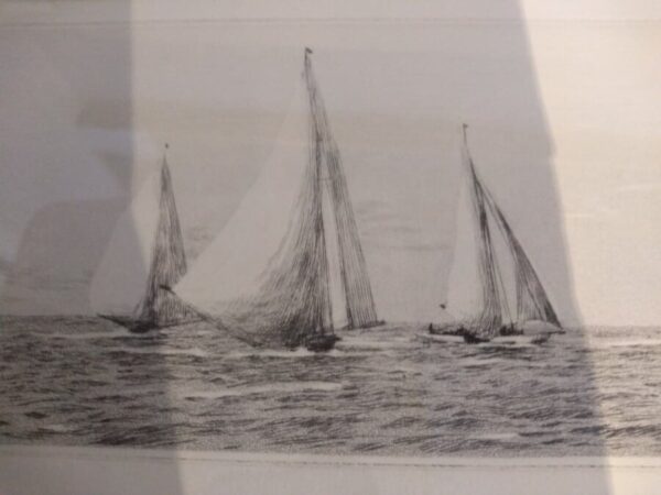 Yacht Racing in the Solent art Antique Art 7
