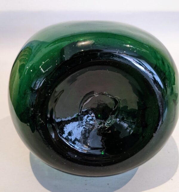 Green Glass Flask - Image 4